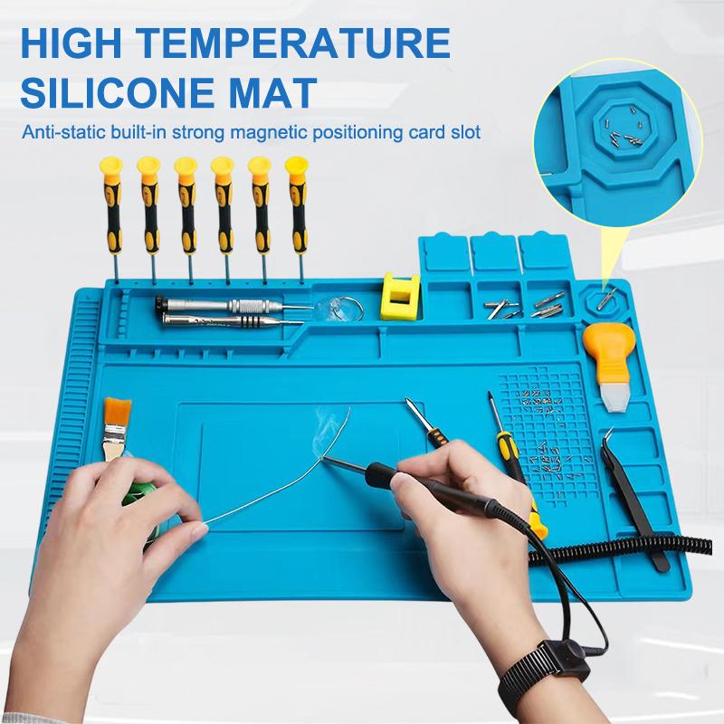 Electronics Repair Training - Antystatyczna silikonowa mata odporna na wysoką