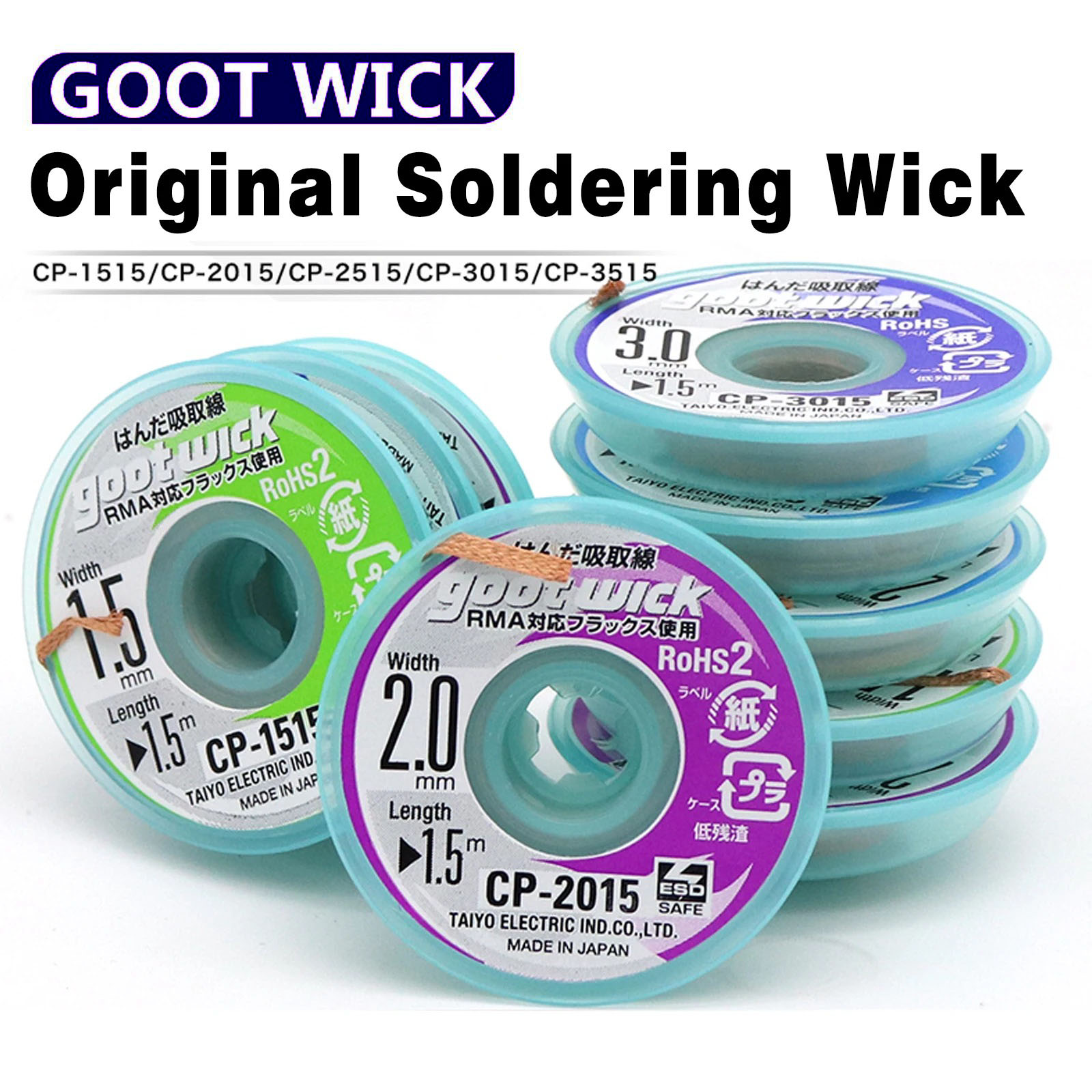 Solder Wick Braid - Goot Oryginalny Wysokiej Jakości Knot Rozlutowniczy