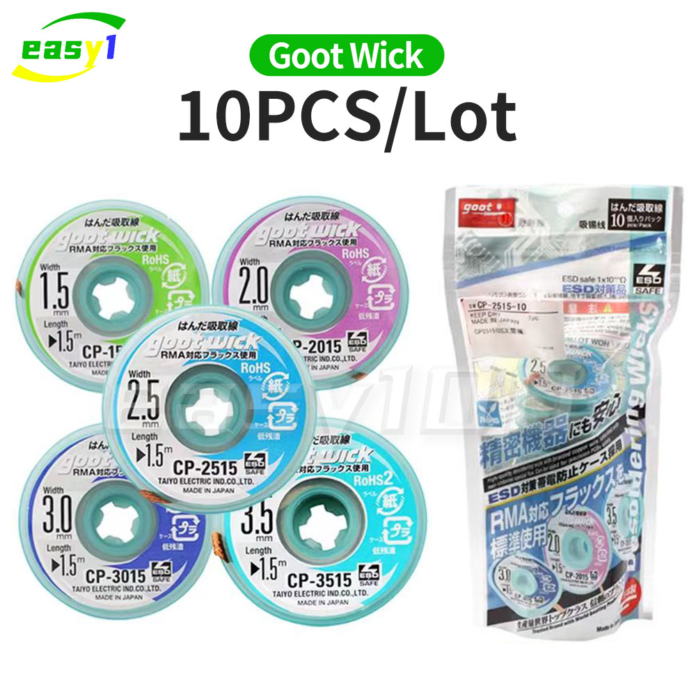 Solder Wick Braid - Oryginalny knot lutowniczy Goot Wick Pleciony