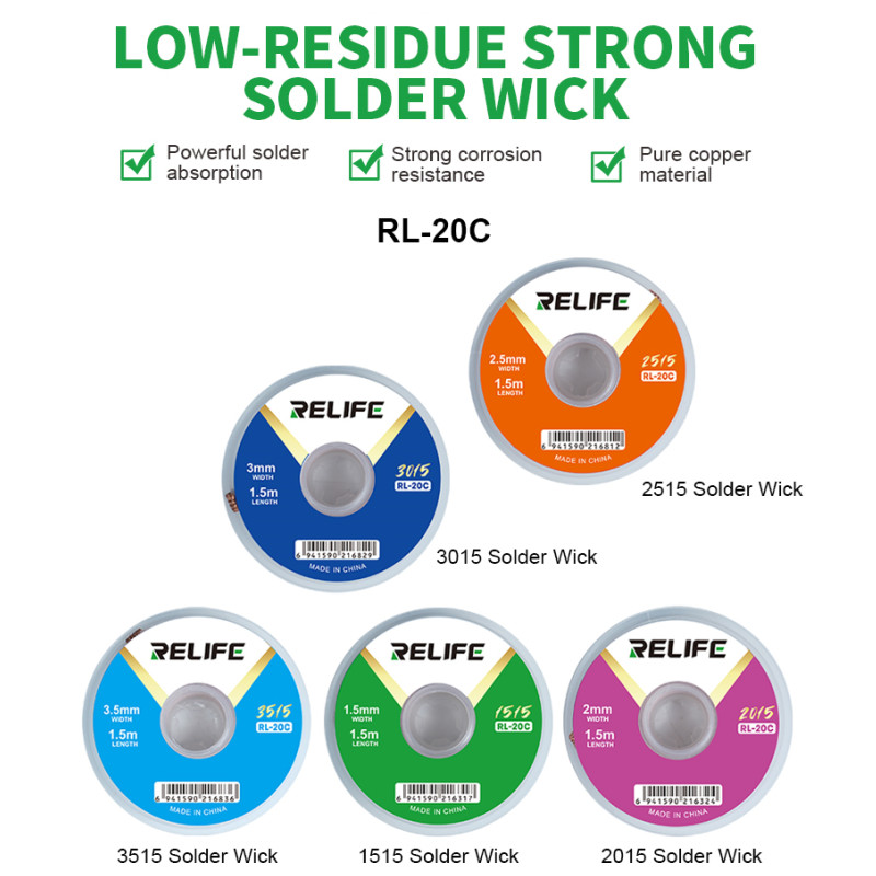 RELIFE RL-20C Knot lutowniczy  – Solder Wick Braid recenzja i cena