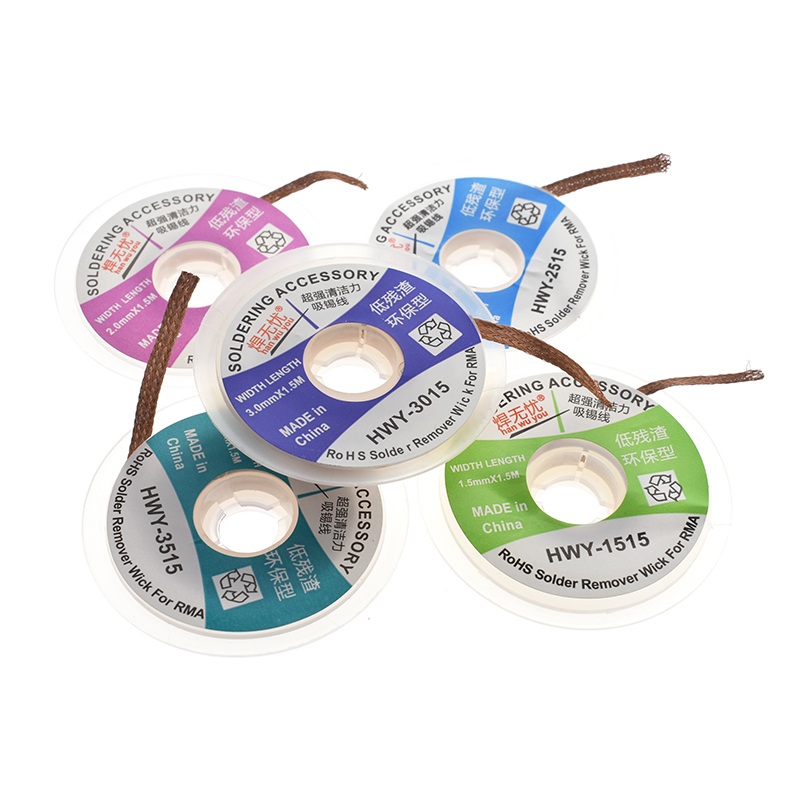 DIY 1.5mm 2mm 2.5mm 3mm 3.5mm  – Solder Wick Braid recenzja i cena